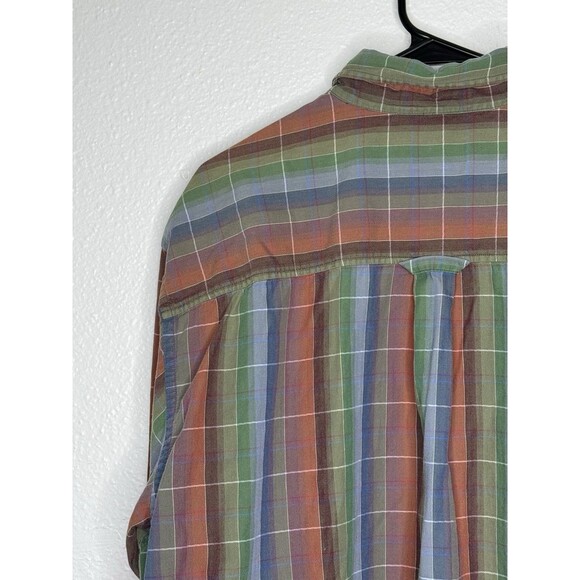 Mens PENDLETON Colorful Red Blue Button Down Cotton Expedition Shirt Size XL - Picture 11 of 16